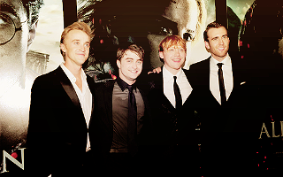 Harry potter boys Neville Londbottom ,Ronald Weasley,Harry Potter,Draco Malfoy