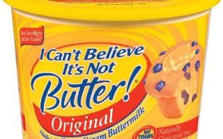 Can you believe it's not butter?