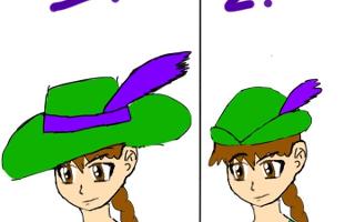 Which hat is better for this character?