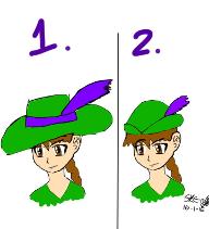 Which hat is better for this character?