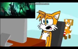 did anyone see Tails react to what does the fox say?