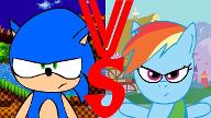 Sonic vs Rainbowdash Speed Test