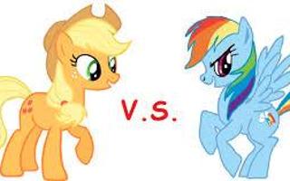 applejack vs rainbow dash