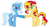 MLP Sunset Shimmer vs. Trixie