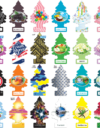 Which Little Trees car freshener is the best out of the current 40?