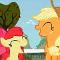 Applejack and Applebloom