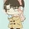 Levi In The Cold With Cat Headphone