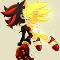 super sonic huging shadow