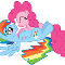 rainbow blitz x pinkie pie