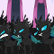 Queen Chrysalis and her changelings