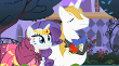 rarity and prince Blueblood 