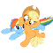 Applejack and Rainbow dash