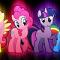 The Mane 6 (Twilight Sparkle, Fluttershy, Apple Jack, Rainbow Dash, Rarity, and Pinkie Pie)