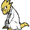 Alphys, the nerdy dinosaur