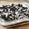 OREO DESSERT (p.s my absolute favorite) oreo dessert is like a pie with ore cookie crust, hot fudge, vanilla ice cream, whip crm