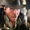 Indiana Jones (first appearing in Raiders of the Lost Ark. The franchise was rebooted many times always starting Harrison Ford)