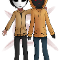 hoodie and masky