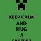 Keep calm and hug a creeper