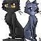 Yellowfang and Cinderpelt! no medicine cats could be more adorable than those two!