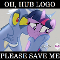 Twilight wants hub logo to save her