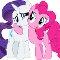 Rarity and Pinkie pie