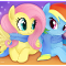 Fluttershy x Rainbow Dash (my choice)