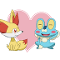 Froakie x fennekin