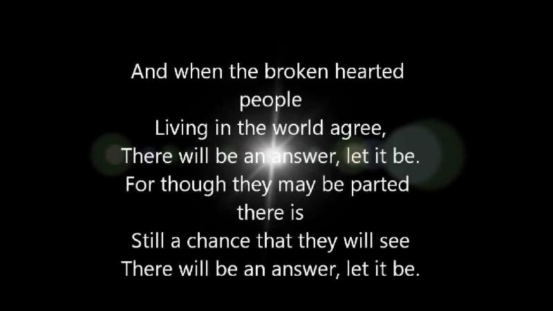 The Beatles - Let It Be Lyrics