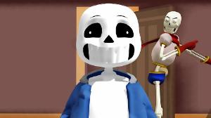 [MMD] sans won't pick his socks up