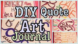 DIY: Quote Art Journal