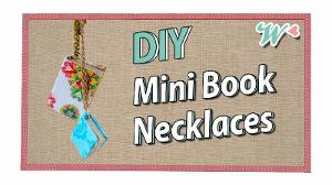 Karen's Crafts: Mini Book Necklaces, inspired by BooksandQuills