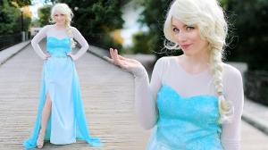 DIY ELSA FROZEN COSTUME - ADULT & CHILD