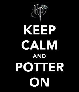 Image: Keep Calm and Potter On by Potterhead-Writer on DeviantArt