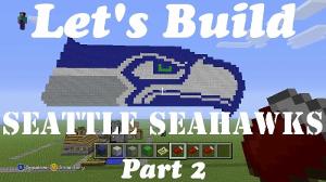 Minecraft Let's Build Logos: Seattle Seahawks | Part 2 | Tutorial