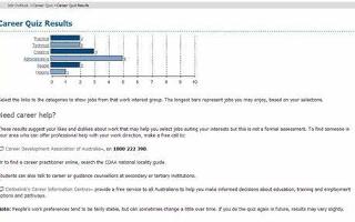 Career and Education Quiz