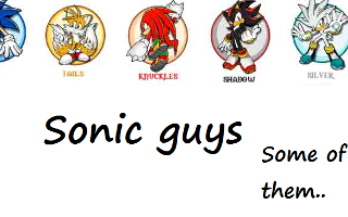 Which Sonic Guy Likes You?