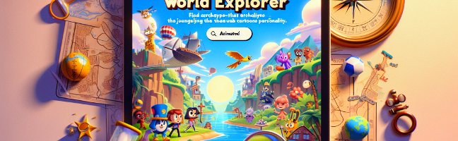 Web Cartoon World Explorer