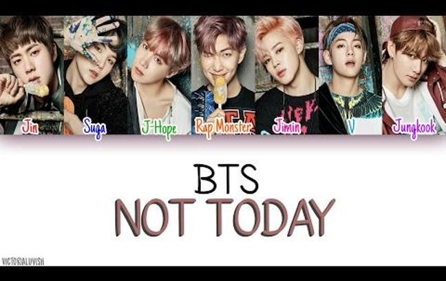 BTS Not Today Quiz (Strongly Recommended for Army)