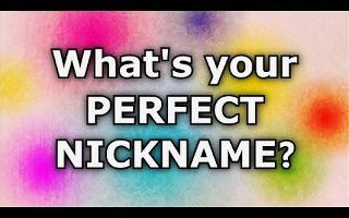 What is your perfect nickname?