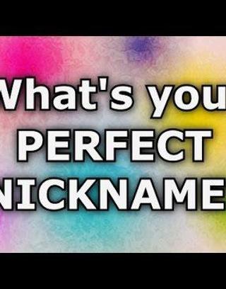 What is your perfect nickname?