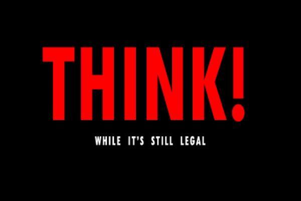 Think you are allowed. Think while it's still legal. Think while its still legal футболка. Think while its still legal. Think. It's still legal.