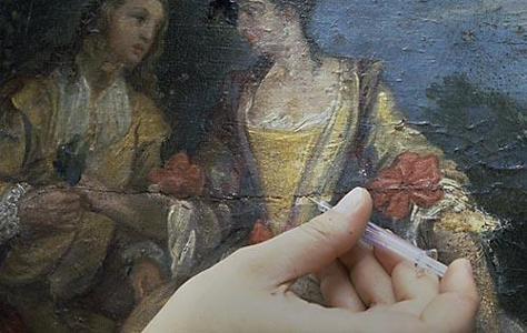 How long did it take to restore the most expensive painting?