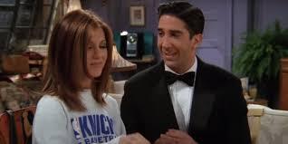 What shirt does Ross wear to his date with Rachel in Season 3's 'The One Where No One's Ready'?