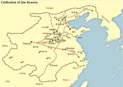 What Chinese dynasty is credited with creating the first unified Chinese empire?