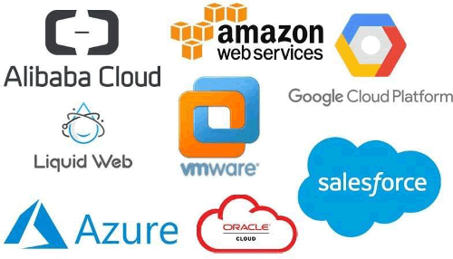 Which tech giant is known for its cloud computing services through AWS?