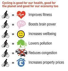 What is a common benefit of biking for local economies?