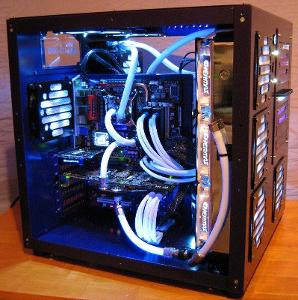 What is a common feature in gaming computer cases?