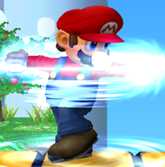 In Super Smash Bros. Melee (Gamecube), which technique for Mario is useful for a combo approach/start?