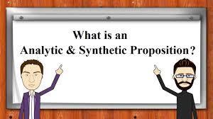 In philosophy, what does "analytic proposition" refer to?