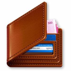 What type of wallet has a transparent ID window?